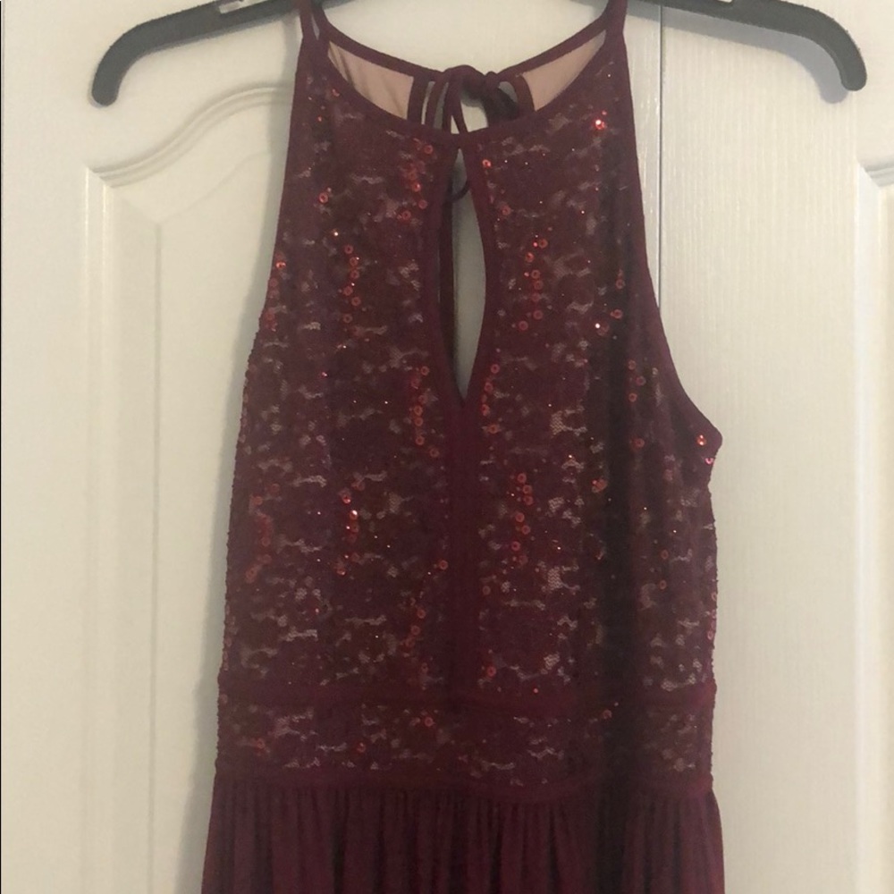 Morgan and Co. Burgundy dress only worn once - Picture 3 of 5
